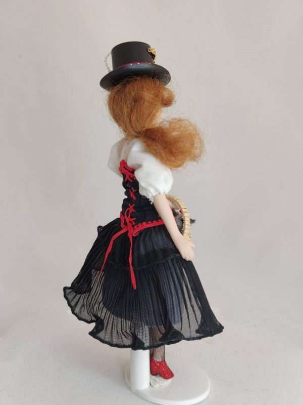 Muñeca vestida estilo steampunk, escala 1:12. Miniatura para casa de muñecas. - Imagen 5