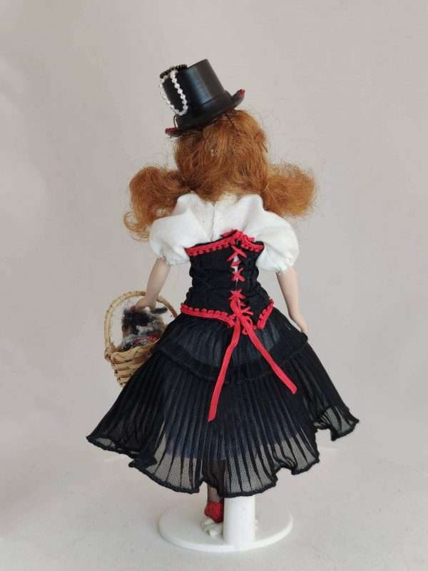 Muñeca vestida estilo steampunk, escala 1:12. Miniatura para casa de muñecas. - Imagen 6